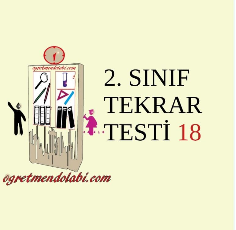 2.Sınıf Tekrar Testi 18(Türkçe-Matematik)