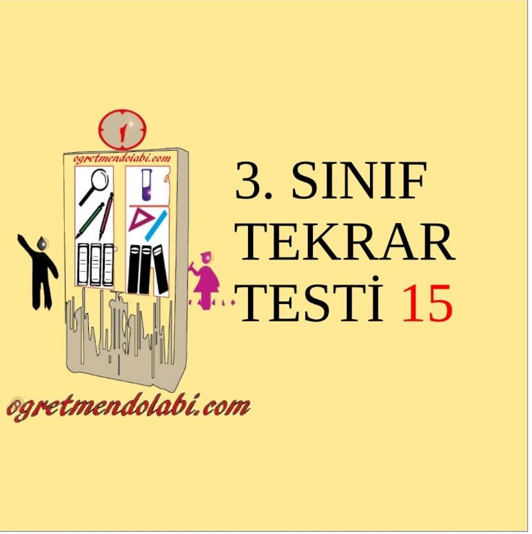3. Sınıf Tekrar Testi 15 (Türkçe-Matematik