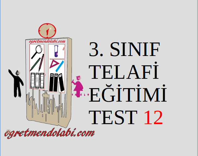3.Sınıf Telafi Eğitimi Test 12 (Hayat B. – Fen B.)
