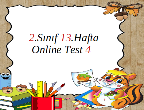 2.Sınıf 13.Hafta Online Test 4 (Türkçe_Hayat B.)