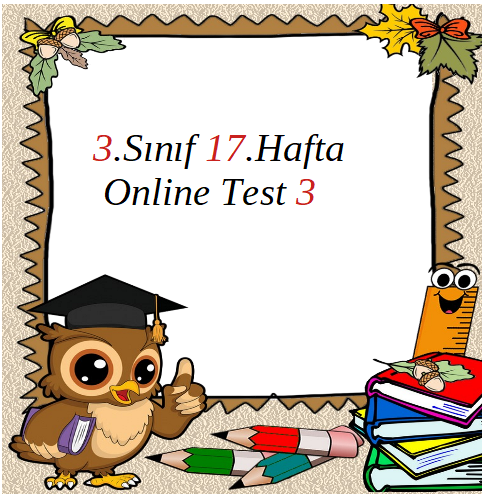 3.Sınıf 17.Hafta Online Test 3 (Türkçe_Matematik)