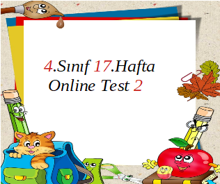 4.Sınıf 17.Hafta Online Test 2 (Sosyal B._Fen B.)