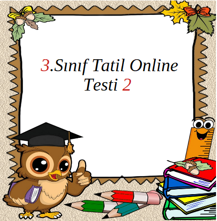 3.Sınıf Yarıyıl Online Test 2 (Fen B._Matematik)
