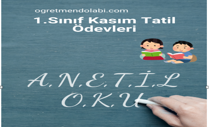 1.Sınıf Kasım Tatil Ödevleri