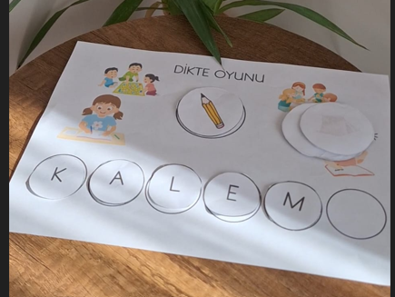 1.Sınıf Dikte Oyunu