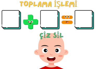 1.Sınıf Toplama İşlemi Çiz Sil Etkinliği
