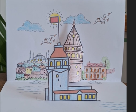 Sanat Etkinliği Galata ve Kız Kulesi