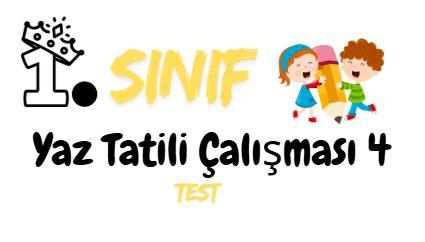 1.Sınıf Yaz Tatili Çalışması 4