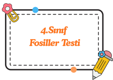 4.Sınıf Fosiller Testi